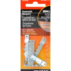 Hillman AnchorWire Silver Small Self-Leveling Hanger 1 lb. 6 pk (Pack of 10)