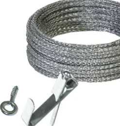 Hillman AnchorWire Steel-Plated Conventional Picture Hanging Set 20 lb. 5 pk (Pack of 10)