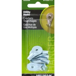 Hillman AnchorWire White Utility Utility Hooks 1 lb. 8 pk (Pack of 10)
