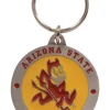 Hillman Arizona State Sun Devils Metal Silver Decorative Key Chain (Pack of 3)