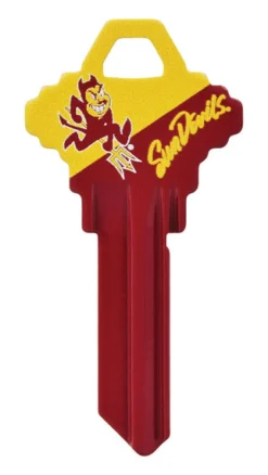 Hillman Arizona State Sun Devils Painted Key House/Office Universal Key Blank Single sided (Pack of 6)