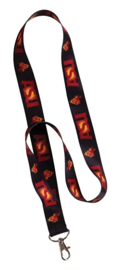 Hillman ASU Sun Devils Polyester Multicolored Decorative Key Chain Lanyard (Pack of 6)