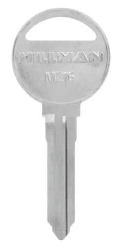HILLMAN Automotive Key Blank MZ16/MZ15 Double sided For Mazda (Pack of 10)