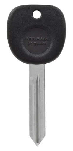 Hillman Black & Silver Brass Automotive B106PH Double Sided Key Blank for GM (Pack of 5)