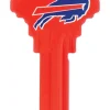 Hillman Buffalo Bills Painted Key House/Office Universal Key Blank Single sided (Pack of 6)
