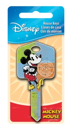 Hillman Disney Mickey Mouse House Single Sided Key Blank for Kwikset & Titan Locks (Pack of 5)