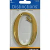 Hillman Distinctions 4 in. Gold Brass Screw-On Number 0 1 pc (Pack of 3)