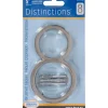 Hillman Distinctions 5 in. Silver Brushed Nickel Screw-On Number 8 1 pc (Pack of 3)