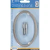 Hillman Distinctions 5 in. Silver Brushed Nickel Screw-On Number 0 1 pc (Pack of 3)
