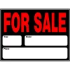 Hillman English Black Auto For Sale Sign 15 in. H X 19 in. W (Pack of 6)