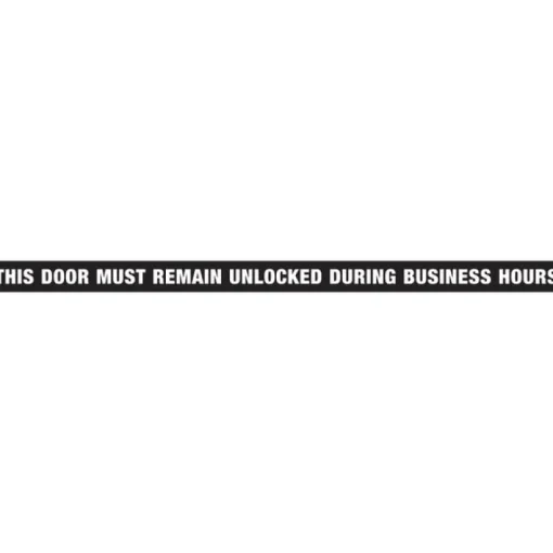 Hillman English Black Notice Decal 1.5 in. H X 28 in. W (Pack of 10)