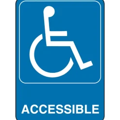 Hillman English Blue Sign 7 in. H X 5 in. W (Pack of 6)