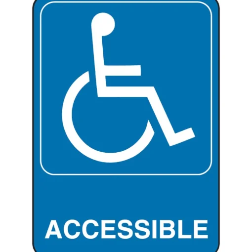 Hillman English Blue Sign 7 in. H X 5 in. W (Pack of 6)