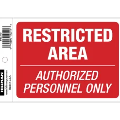 Hillman English Red Do Not Enter Decal 4 in. H X 6 in. W (Pack of 6)