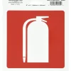 Hillman English Red Fire Extinguisher Decal 6 in. H X 6 in. W (Pack of 6)