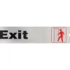 Hillman English Silver Exit Decal 2 in. H X 8 in. W (Pack of 6)