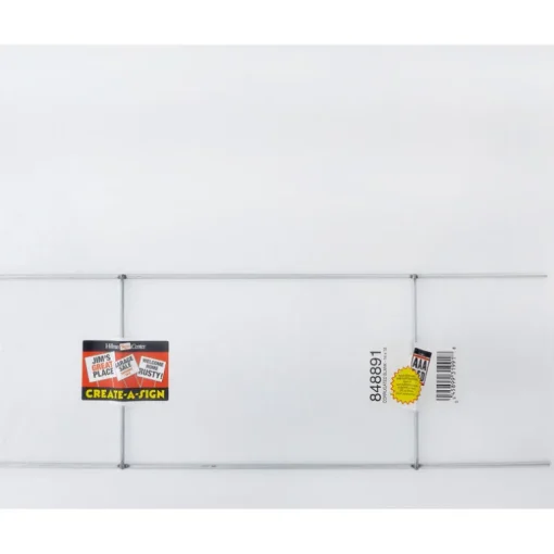 Hillman English White Blank Sign 14 in. H X 18 in. W (Pack of 6)