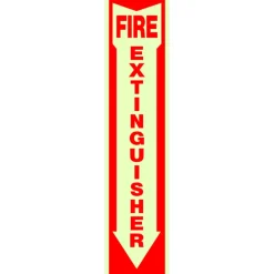 Hillman English White Fire Extinguisher Decal 18 in. H X 4 in. W (Pack of 10)