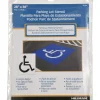 Hillman English White Handicap Parking Lot Stencil 28 in. H X 36 in. W