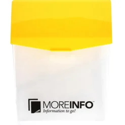 Hillman English White Informational Take One Box 13 in. H X 8 in. W (Pack of 4)
