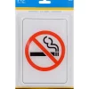 Hillman English White No Smoking Sign 5 in. H X 7 in. W (Pack of 6)