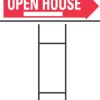 Hillman English White Open House Sign 6 in. H X 24 in. W (Pack of 6)