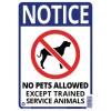 Hillman English White Pet Sign 14 in. H X 10 in. W (Pack of 6)