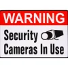 Hillman English White Security Decal 4 in. H X 6 in. W (Pack of 6)
