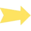 Hillman English Yellow Arrow Sign 6 in. H X 24 in. W (Pack of 6)
