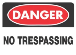Hillman English Yellow No Trespassing Sign 11 in. H X 11 in. W (Pack of 6)