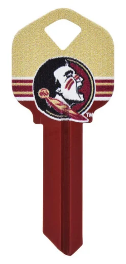 Hillman Florida State Seminoles Painted Key House/Office Universal Key Blank Single sided (Pack of 6)