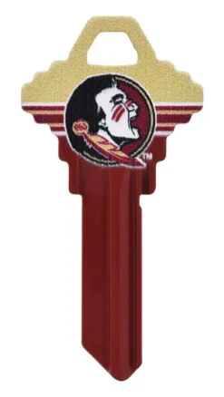 Hillman Florida State Seminoles Painted Key House/Office Universal Key Blank Single sided (Pack of 6)