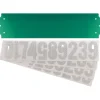 Hillman Gloss Green Die-Cast Zinc Rectangle Reflective 911 Address Kit