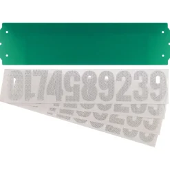 Hillman Gloss Green Die-Cast Zinc Rectangle Reflective 911 Address Kit