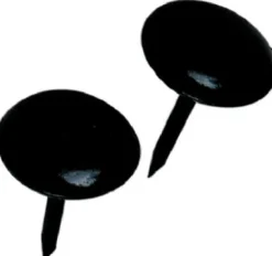 Hillman Large Brass-Plated Black Brass Furniture Nails 25 pk (Pack of 6)