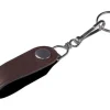 HILLMAN Leather Brown/Silver Belt Hooks/Pocket Chains Belt Hook Keychain