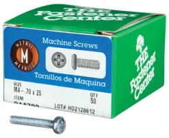 HILLMAN M4-0.7 Ga. X 25 mm L Phillips Pan Head Zinc-Plated Steel Metric Machine Screws 1 pk