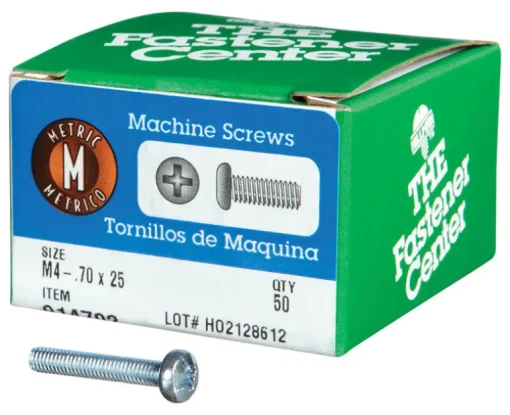 HILLMAN M4-0.7 Ga. X 25 mm L Phillips Pan Head Zinc-Plated Steel Metric Machine Screws 1 pk