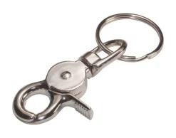 Hillman Metal Assorted Clips/Snap Hooks Key Chain