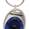 HILLMAN Metal Assorted Decorative Key Ring LED Light