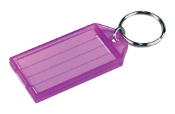 Hillman Metal/Plastic Assorted Labeling/Id Key Ring