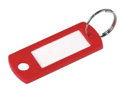 Hillman Metal/Plastic Assorted Labeling/Id Key Ring