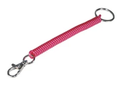Hillman Metal/Plastic Assorted Wrist Coil Key Chain