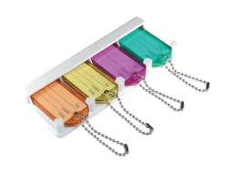 Hillman Metal/Plastic Assorted Labeling/ID Key Holder