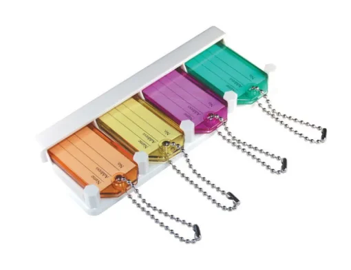 Hillman Metal/Plastic Assorted Labeling/ID Key Holder