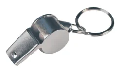 Hillman Metal/Plastic Silver Whistle Key Chain (Pack of 5)