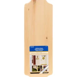 Hillman Natural Wood Rectangle Address Plate (Pack of 3)