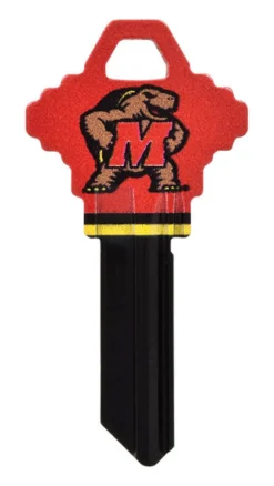 Hillman NCAA University of Maryland House/Office Key Blank 66 KW1 Single sided For Kwikset Locks (Pack of 6)