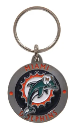Hillman NFL Metal White Key Chain (Pack of 3)