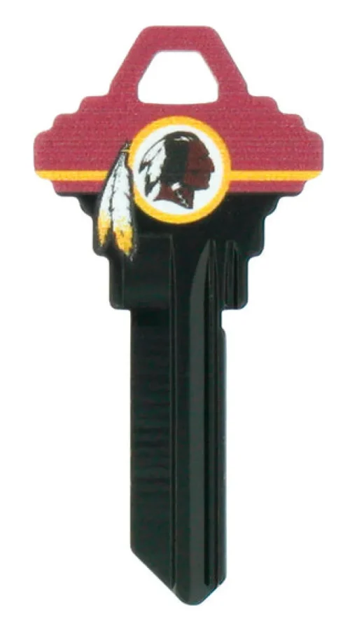 Hillman NFL Painted Key House/Office Universal Key Blank 68/SC1 Single sided (Pack of 6)